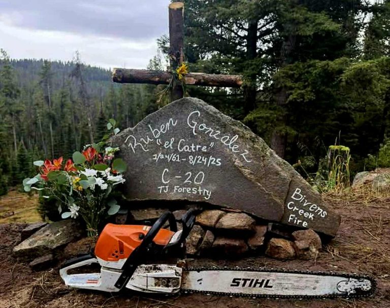 El último viaje de Rubén, bombero forestal michoacano caído en Montana