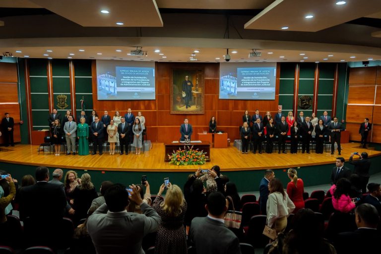 Quedó conformado nuevo Poder Judicial de Michoacán