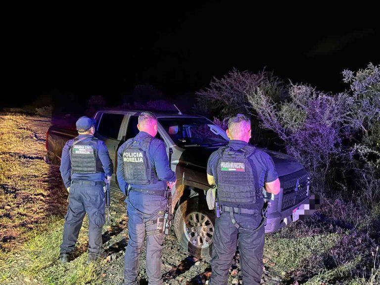 Recuperan Policía Morelia y Tarímbaro camioneta robada en la Morelia–Salamanca