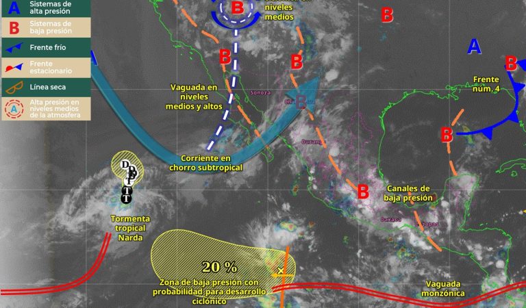 Se mantendrán las lluvias durante el domingo en Michoacán