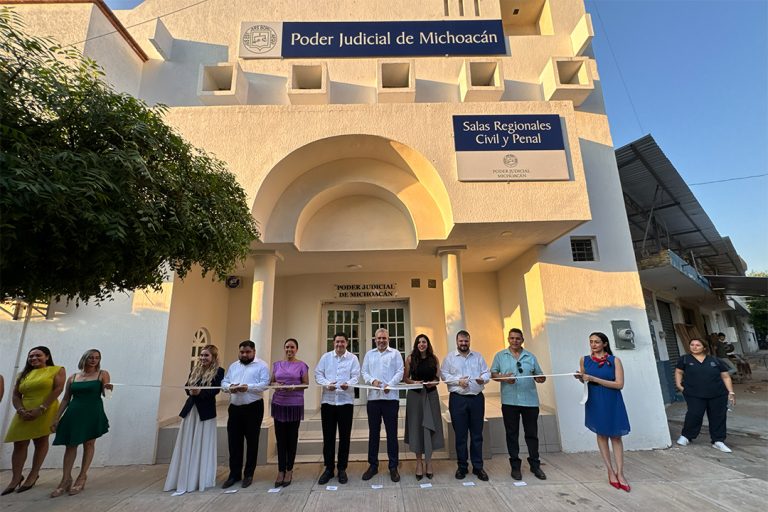 Inauguran Sala Colegiada Civil y la Sala Unitaria Penal de la Región Apatzingán