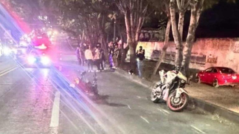 Choque entre dos motos deja tres heridos en la Avenida Madero Poniente de Morelia