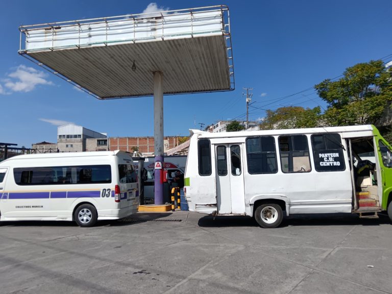 Conductores del transporte público resienten falta de gas LP en Morelia