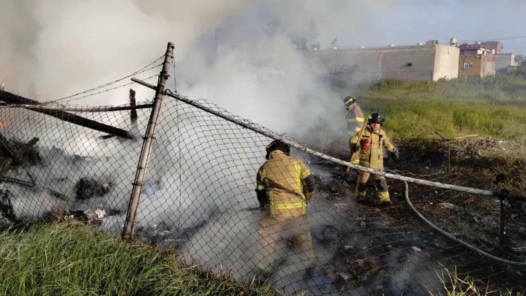 Se incendia choza de madera en la colonia Obrera de Morelia 