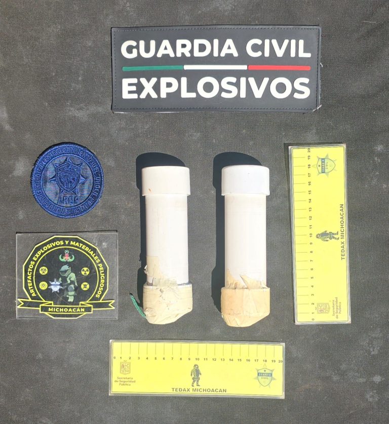 Guardia Civil desactiva 2 explosivos improvisados en manifestación de normalistas