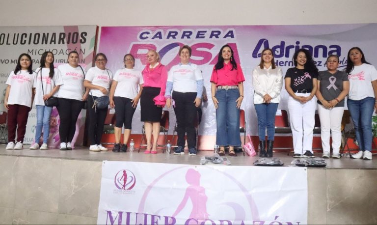 Realiza Adriana Hernández “Trenzatón” para mujeres con cáncer, en Uruapan