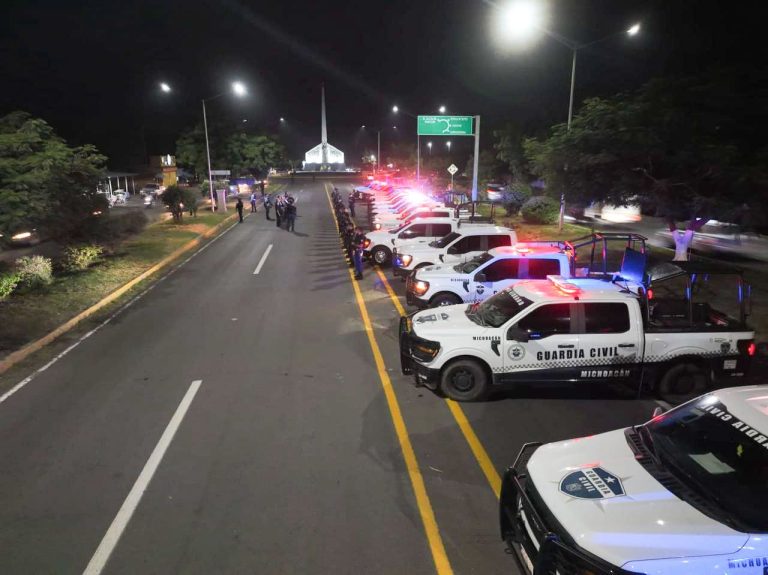 Por la paz se fortalece operativo interinstitucional en Apatzingán: SSP