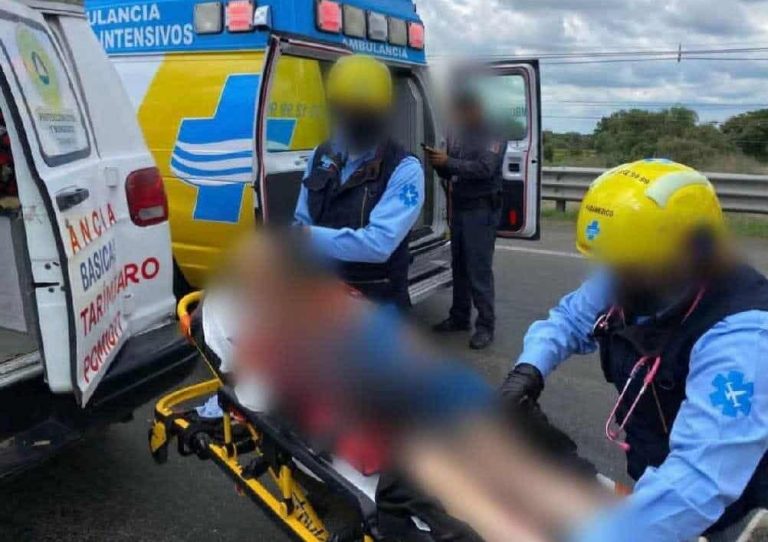 Hombre es atropellado por tráiler en la autopista Pátzcuaro-Cuitzeo