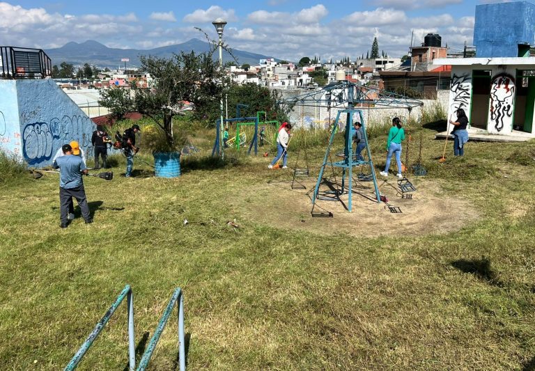 Se limpiaron áreas comunes en las colonias 18 de Mayo y El Punhuato