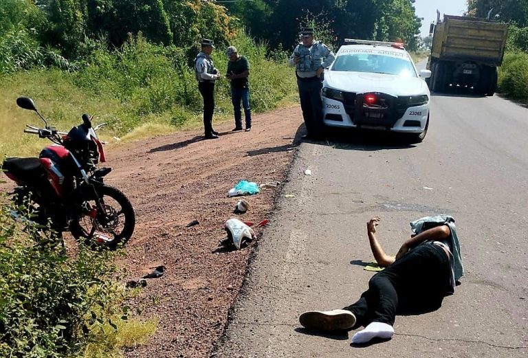 Motociclista herido en choque contra patrulla de la Guardia Nacional