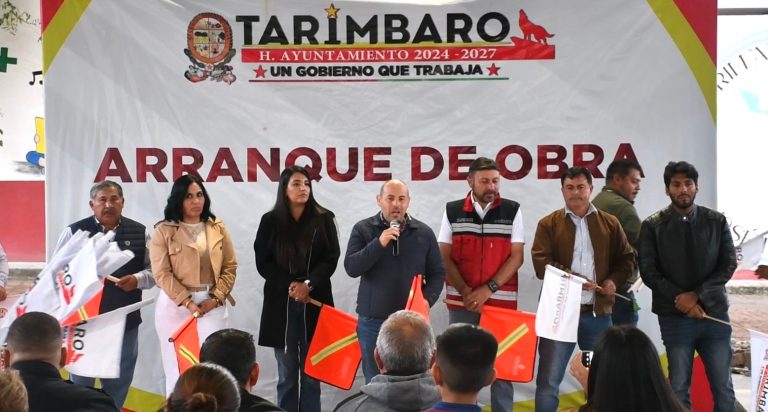 Arranca obra de red hidráulica en San José de la Trinidad, en Tarímbaro