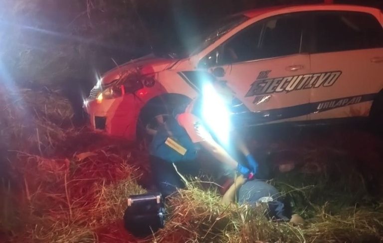 Taxista muere al accidentarse en la autopista Siglo XXI