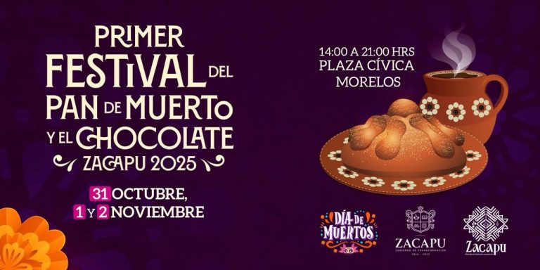 Celebrará Zacapu su primera edición del Festival de Pan de Muerto y Chocolate