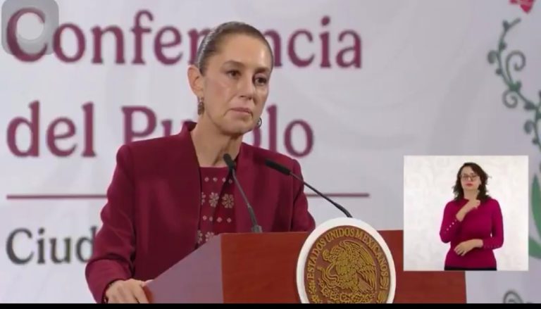 No nos vamos a ir de Michoacán, advierte presidenta