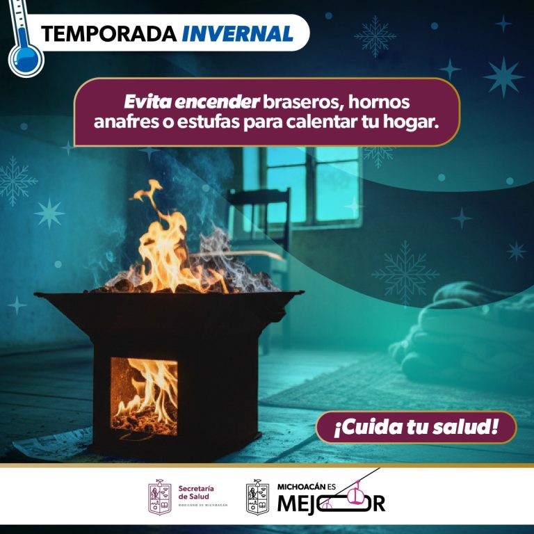 Exhortan autoridades a no encender anafres o braseros en casa para prevenir intoxicaciones