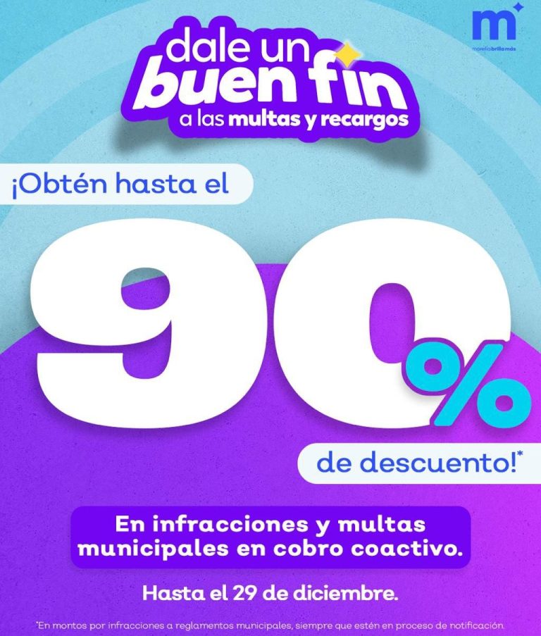 Lanza Ooapas de Morelia descuentos de hasta el 80% por el Buen Fin 2025