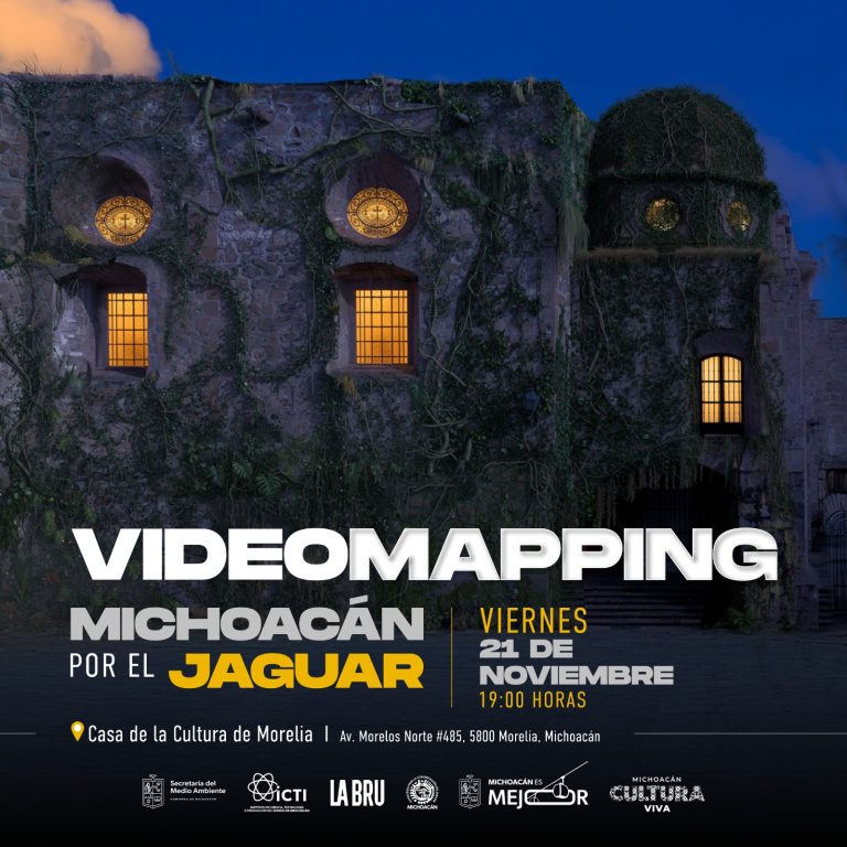 Conmemora ICTI Mes del Jaguar con videomapping y arte por la conservación