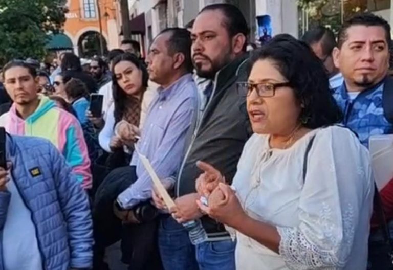 «Le demostramos a gobierno de Bedolla que ya nos estamos organizando», mensaje de la CNTE unida en movilización de hoy