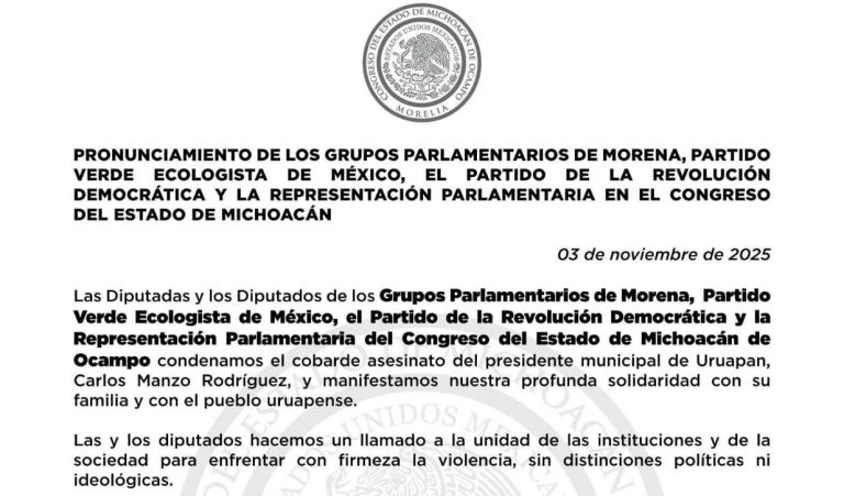 Respaldo político a Claudia Sheinbaum y Alfredo Ramírez ante el repudio ciudadano por la violencia