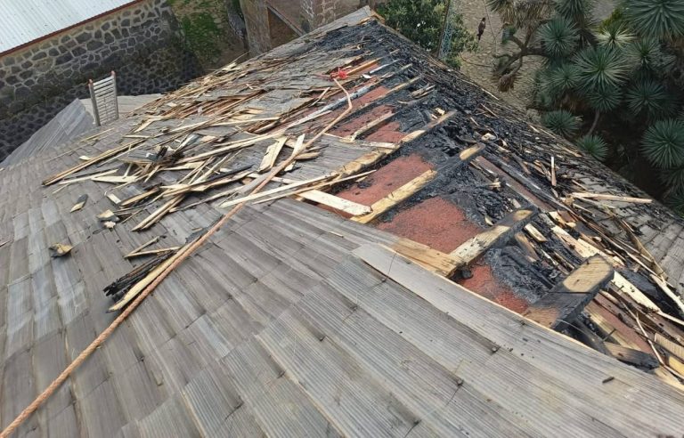 Conato de incendio en el templo de Nurío