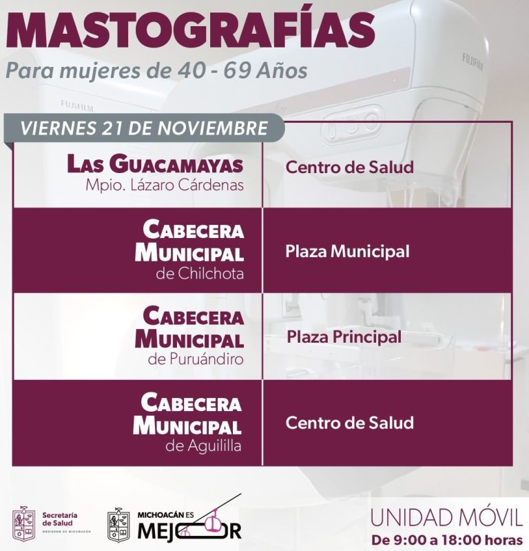 Acercan unidades móviles de mastografía a mujeres de cinco municipios