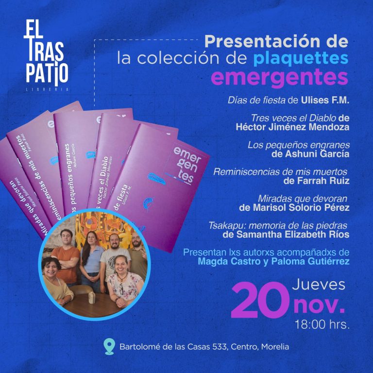 Presentarán la colección «Emergentes», libros en formato plaquette editados por SeCultura Morelia